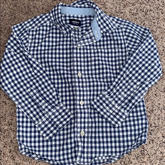 Carter’s Gingham button down shirt - Picture 1 of 3